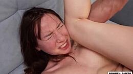 A college girl named Kate Quinn is punished for not paying her rent on time