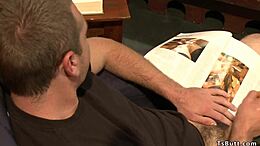 Shemale caught in the act of self-pleasure by roommate