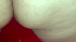 My husband penetrates me from behind until my vagina is filled with his abundant semen