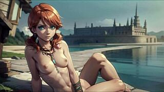 Oerba Dia Vanille in animated hentai adult cartoon