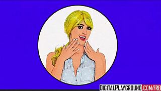 Hidden cam captures teen anal sex in comic parody