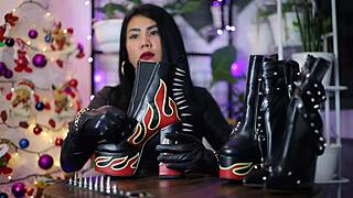 Fetish ASMR with a leather and glove theme