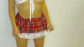 Sultry Latina college girl flaunts her moves in lingerie