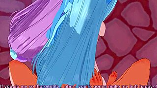 Animated POV hentai with nice boobs