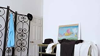 Interracial teen Cecilia Lion gives sloppy deepthroat blowjob