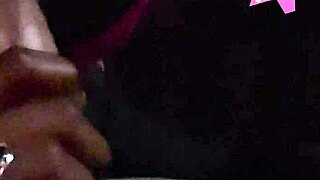 Special sex adventure at the adult movie theater with a black teen and muff diving