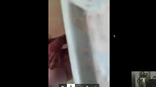 Indian lesbian couple engage in webcam chat
