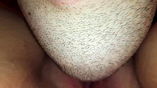 Fat MILF gets her pussy eaten and moans loudly