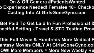 Latina teen gets a gyno exam in a hospital